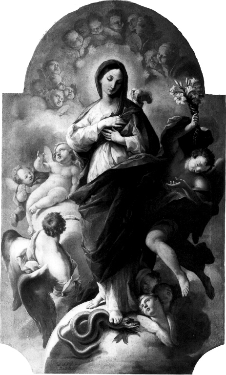 Immacolata Concezione (dipinto) di Rosi Giuseppe (sec. XVIII)