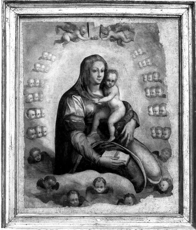Madonna con Bambino e angeli (dipinto) - ambito romano (seconda metà sec. XVI)
