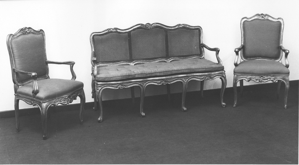 divano - manifattura romana (seconda metà sec. XVIII)