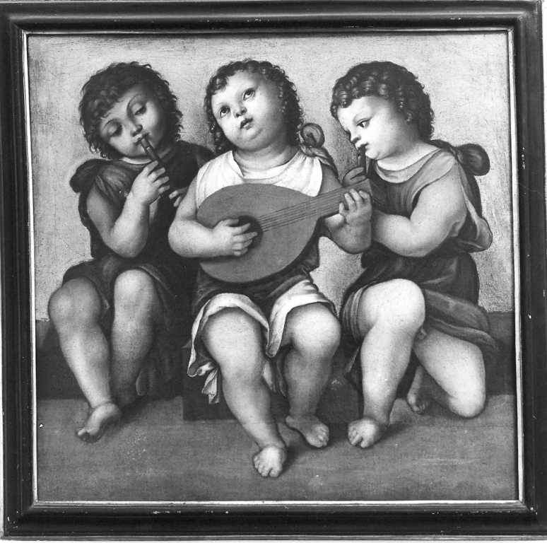 concerto di putti (dipinto) di Marchesi Girolamo detto Girolamo da Cotignola (attribuito) (primo quarto sec. XVI)