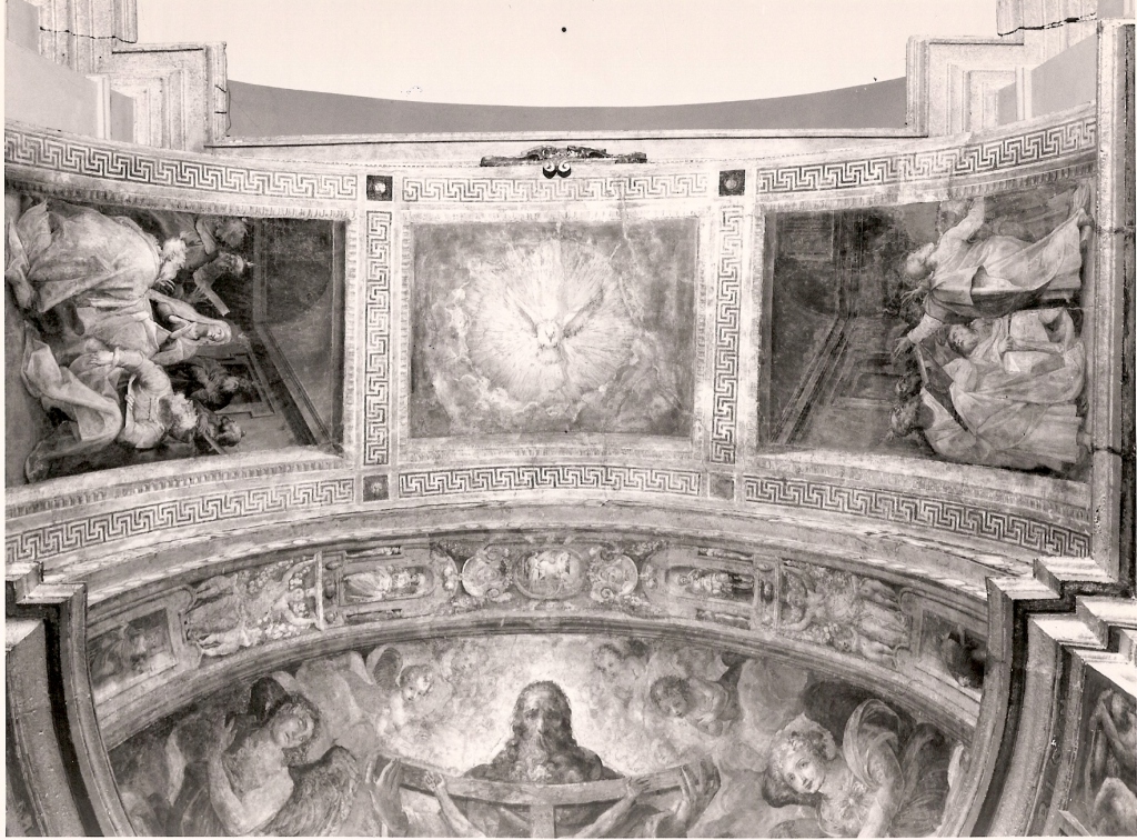 Pentecoste e profeti (decorazione pittorica) di Zuccari Taddeo (attribuito) (seconda metà sec. XVI)