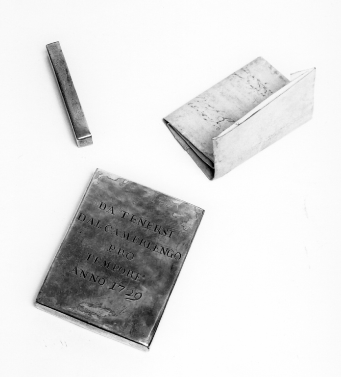 custodia per pergamena - manifattura romana (sec. XVIII)