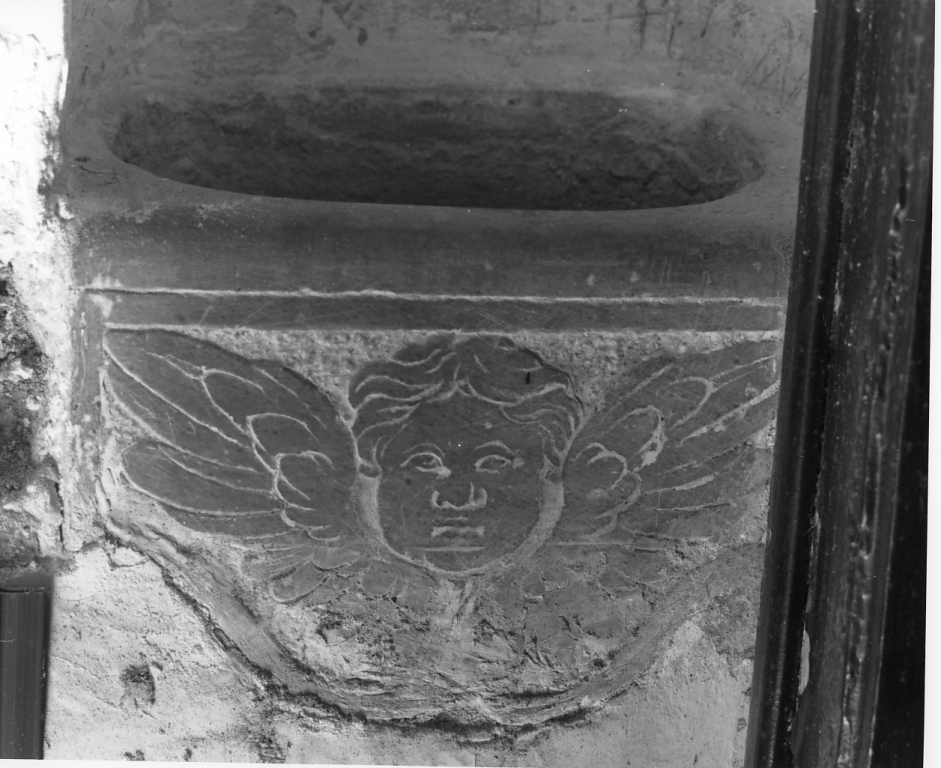 acquasantiera da parete - ambito italiano (sec. XIX)