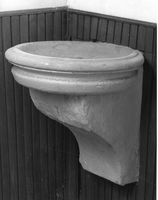 acquasantiera da parete - ambito italiano (sec. XIX)