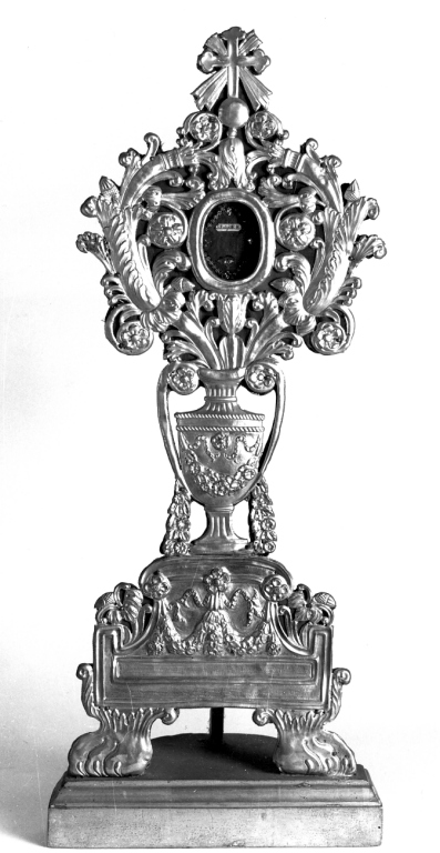 reliquiario - a ostensorio - ambito italiano (sec. XIX)