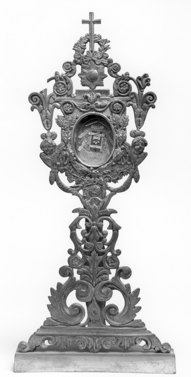 reliquiario - a ostensorio - ambito italiano (sec. XIX)
