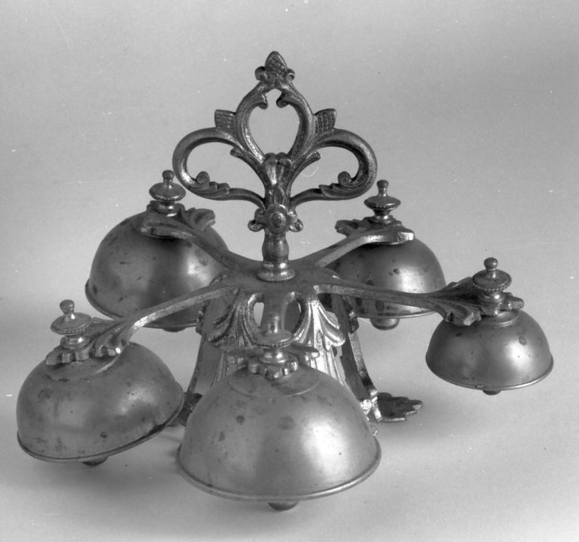 campanello d'altare multiplo - ambito italiano (sec. XIX)