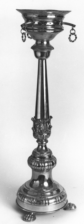 candeliere d'altare - ambito italiano (prima metà sec. XX)