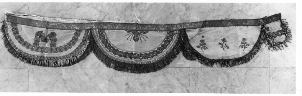 drappellone di baldacchino - ambito romano (sec. XVIII)