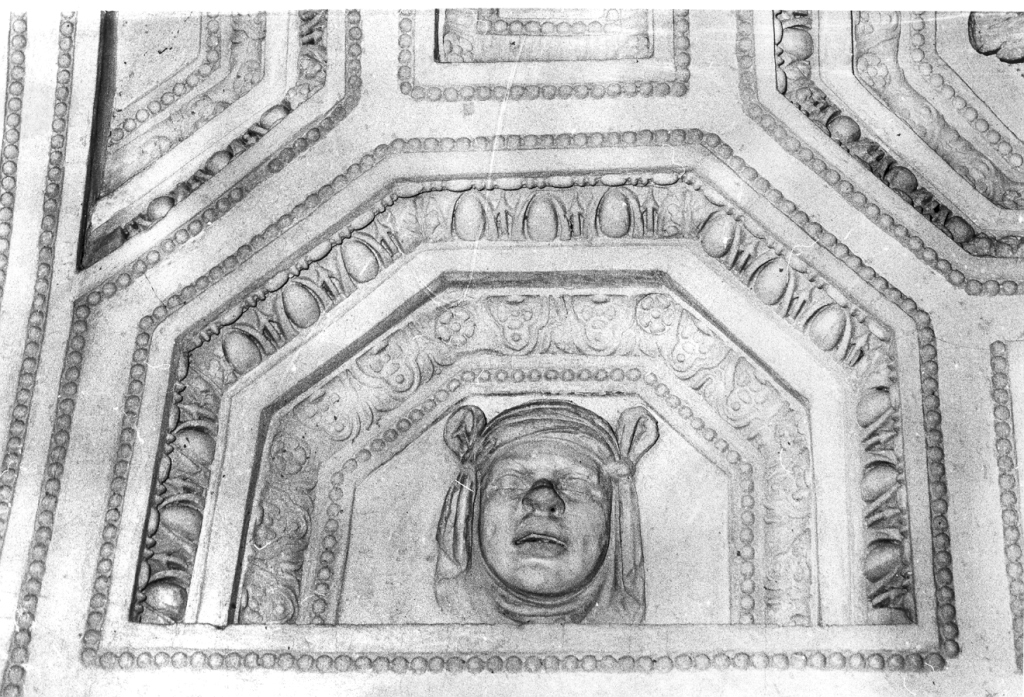 Maschera teatrale (rilievo) - ambito romano (sec. XVI)