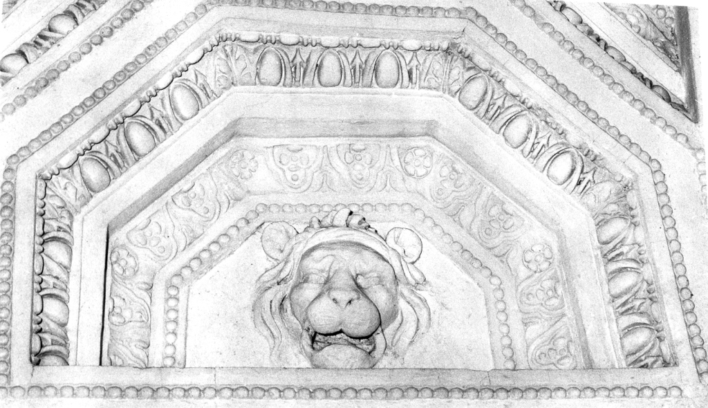 Testa di leone (rilievo) - ambito romano (sec. XVI)