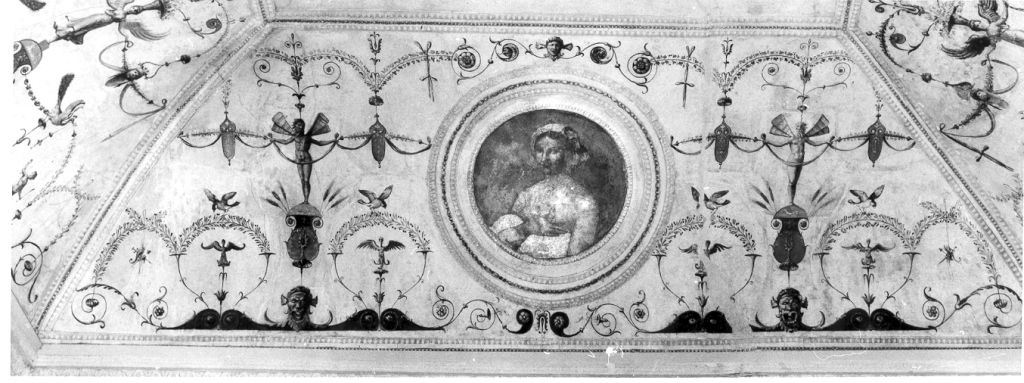 Ritratto femminile e grottesche (dipinto) di Tamagni Vincenzo (attribuito) (sec. XVI)