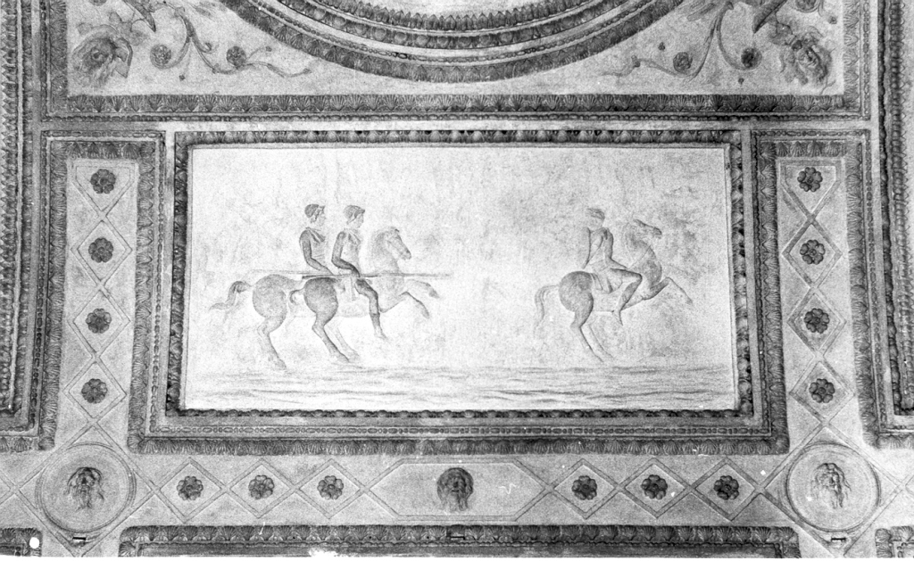 Due giovani a cavallo (rilievo) di Giovanni da Udine detto Giovanni Ricamatore (attribuito) (sec. XVI)