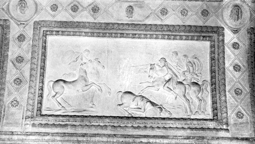 Battaglia equestre (rilievo) di Giovanni da Udine detto Giovanni Ricamatore (attribuito) (sec. XVI)