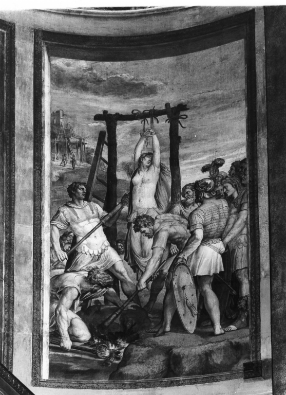 Martirio di S. Barbara (dipinto) di Coxcie Michiel (sec. XVI)