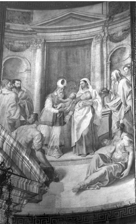 Presentazione di Maria al tempio (dipinto) di Siciolante Girolamo (metà sec. XVI)