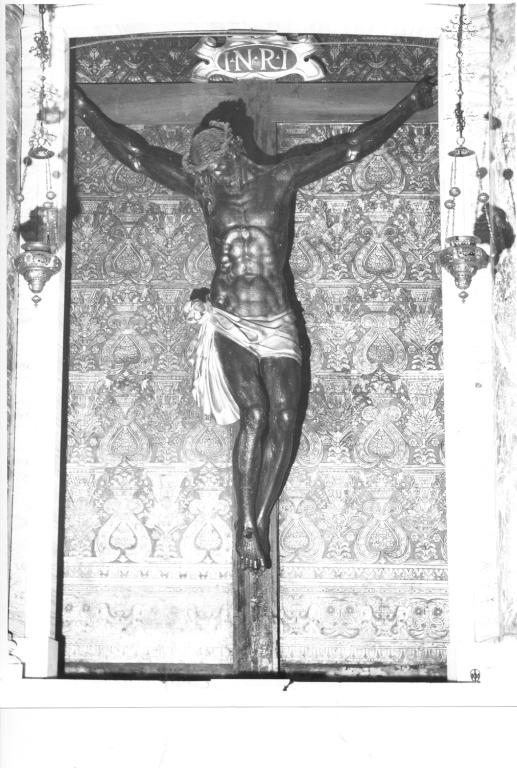 Cristo crocefisso (croce d'altare) di Montano Giovanni Battista (sec. XVI)