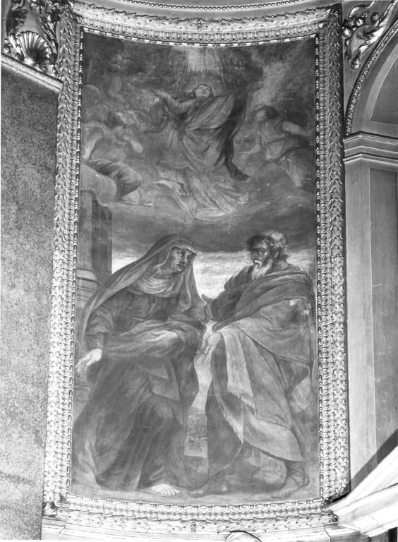 Incontro di S. Anna e S. Gioacchino (dipinto) di Grimaldi Giovan Francesco detto Bolognese (sec. XVII)
