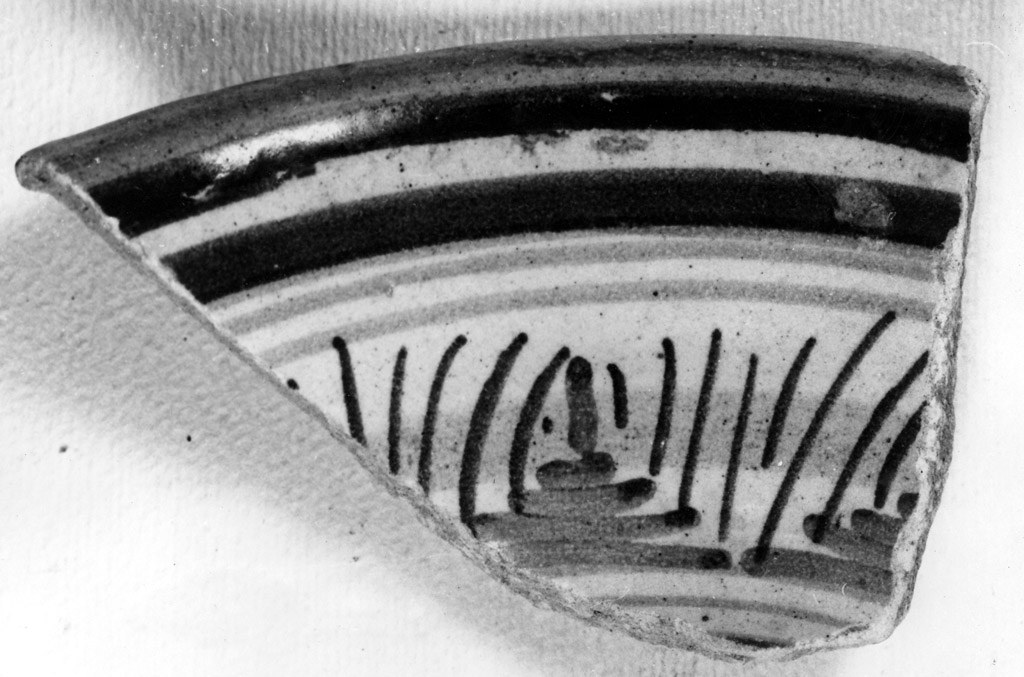 ciotola, frammento - manifattura faentina (prima metà sec. XVI)