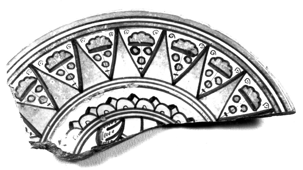 piattino, frammento - manifattura di Deruta (sec. XVI)