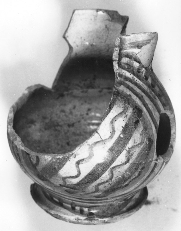 boccale, frammento - manifattura romana (prima metà sec. XVII)