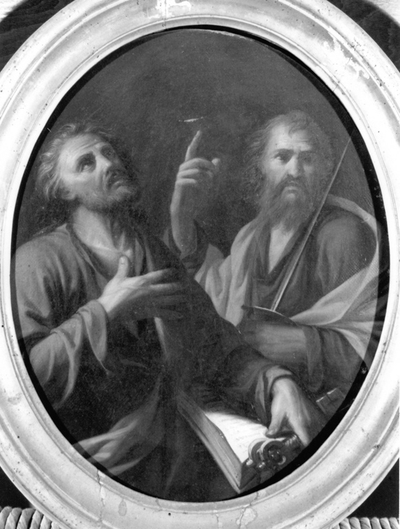 San Pietro e San Paolo in preghiera (dipinto) - ambito romano (sec. XVIII)
