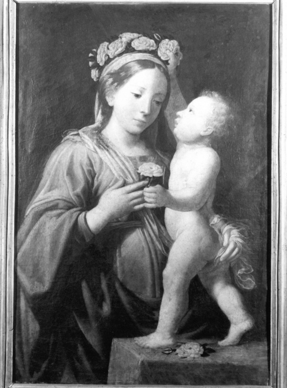 Madonna con Gesù bambino (dipinto) - ambito romano (sec. XVII)