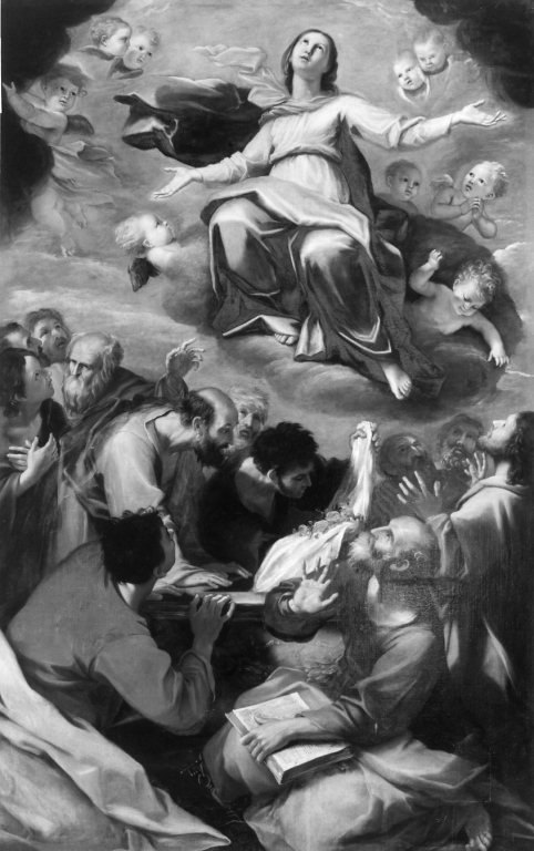 assunzione della Madonna (dipinto) di Sacchi Andrea (sec. XVII)