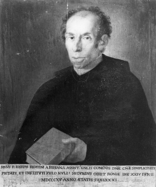 ritratto di padre Giuseppe Bertini (dipinto) - ambito romano (sec. XIX)
