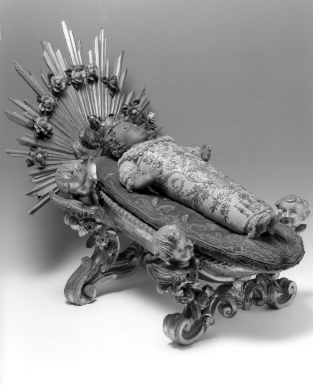 culla per santo bambino - manifattura romana (sec. XIX)