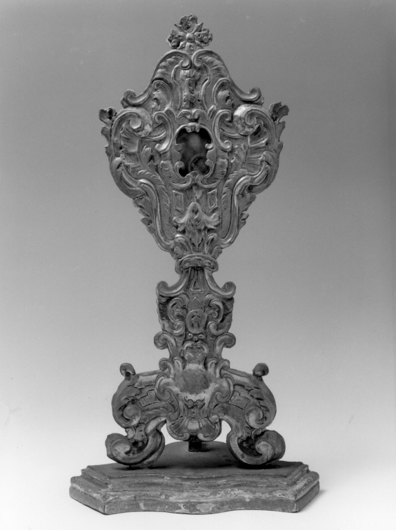 reliquiario - a ostensorio - manifattura romana (sec. XVIII)