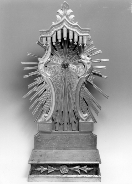 tronetto per esposizione eucaristica - manifattura romana (seconda metà sec. XIX)