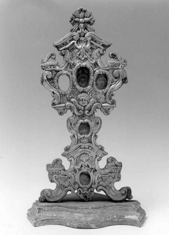 reliquiario - a ostensorio - ambito romano (sec. XVIII)