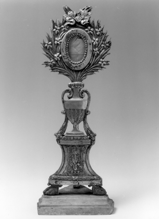 reliquiario - a ostensorio - ambito romano (sec. XIX)