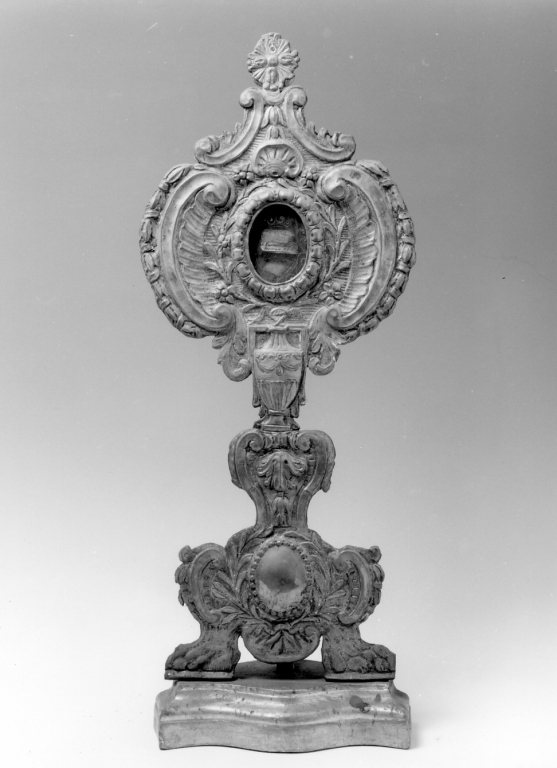 reliquiario - a ostensorio - ambito romano (prima metà sec. XIX)