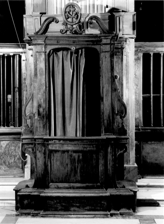 confessionale, serie - ambito romano (metà sec. XVII)