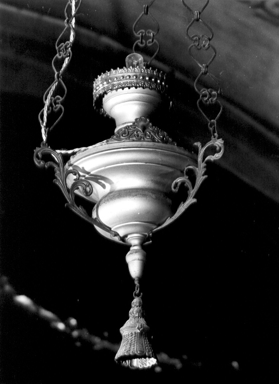 lampada pensile - ambito romano (sec. XIX)