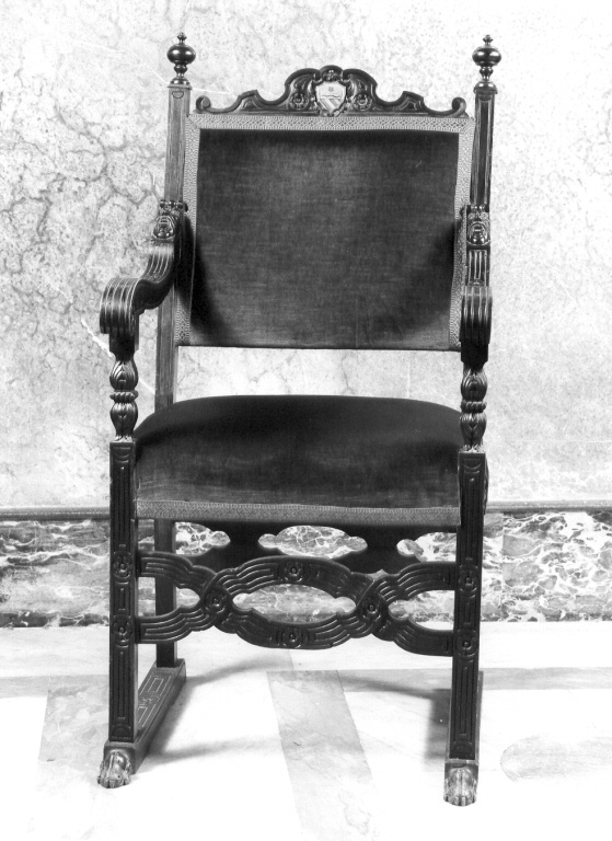 poltrona, serie - ambito romano (sec. XIX)