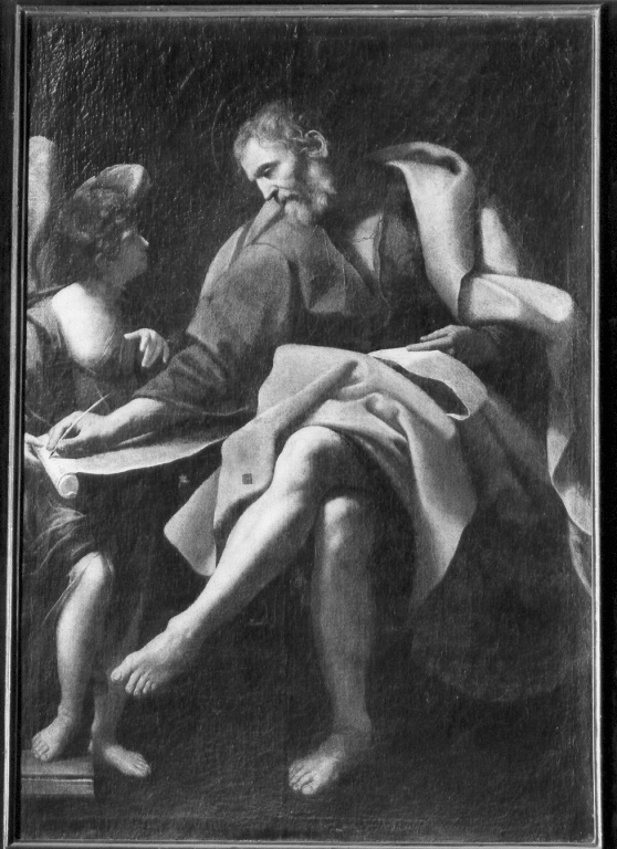 san Matteo (dipinto) di Massari Lucio (sec. XVII)
