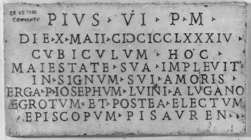 lapide - ambito romano (sec. XVIII)