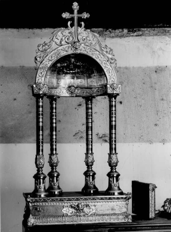 tronetto per esposizione eucaristica - ambito romano (sec. XIX)