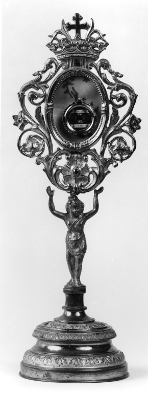 reliquiario - a ostensorio - ambito romano (seconda metà sec. XIX)