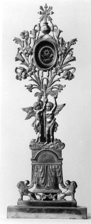 reliquiario - a ostensorio - ambito romano (seconda metà sec. XIX)