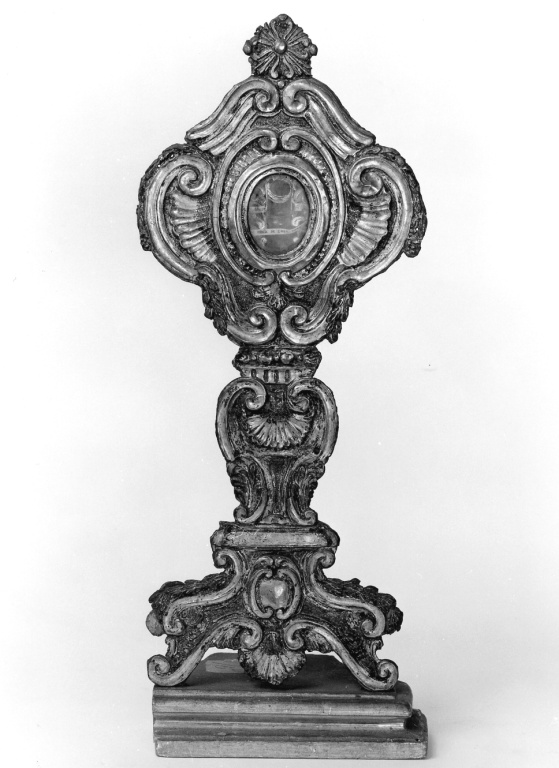 reliquiario - a ostensorio - ambito romano (prima metà sec. XVIII)