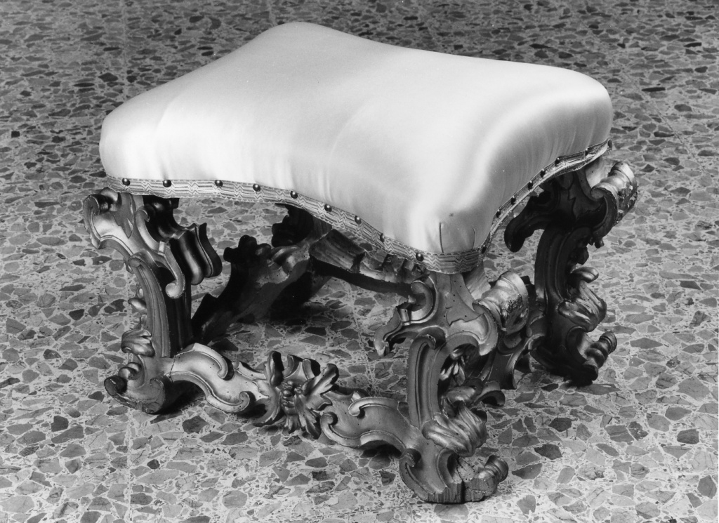 sgabello - ambito romano (seconda metà sec. XVII)