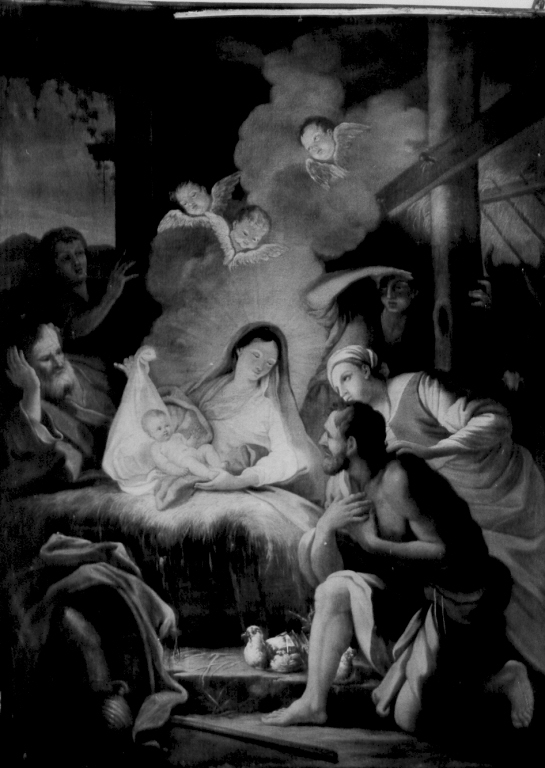 Adorazione dei pastori (dipinto) di Maratta Francesco detto Padovano (cerchia) (metà sec. XVIII)