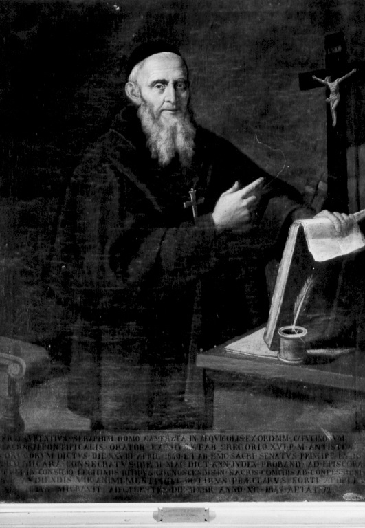 ritratto di padre Lorenzo Serafini (dipinto) di Manno Giuseppe (sec. XIX)