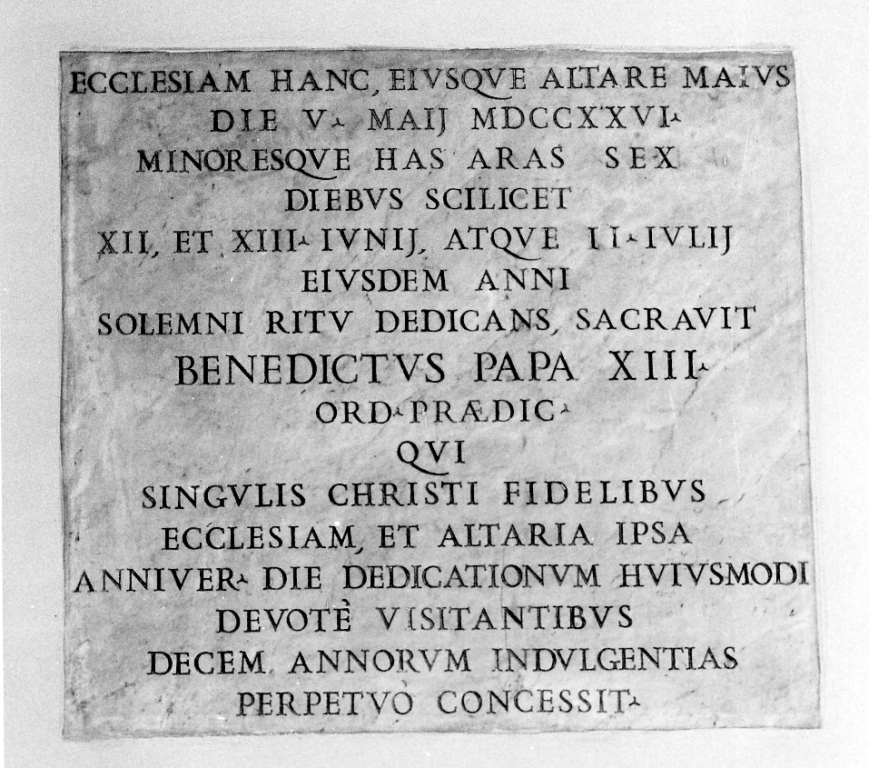 lapide - ambito romano (sec. XVIII)