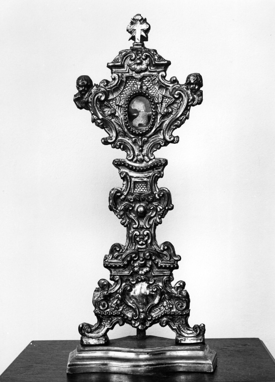 reliquiario - a ostensorio - manifattura romana (sec. XVIII)
