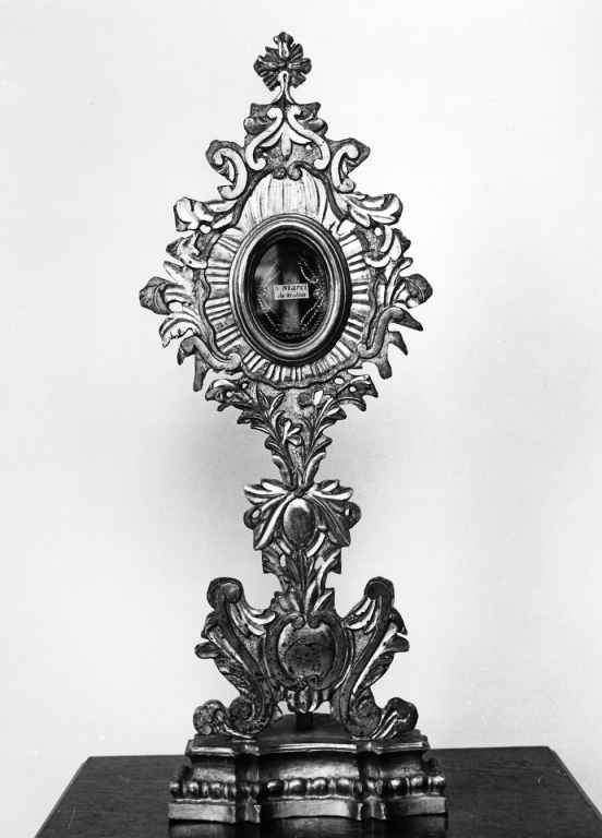 reliquiario - a ostensorio - manifattura romana (prima metà sec. XIX)